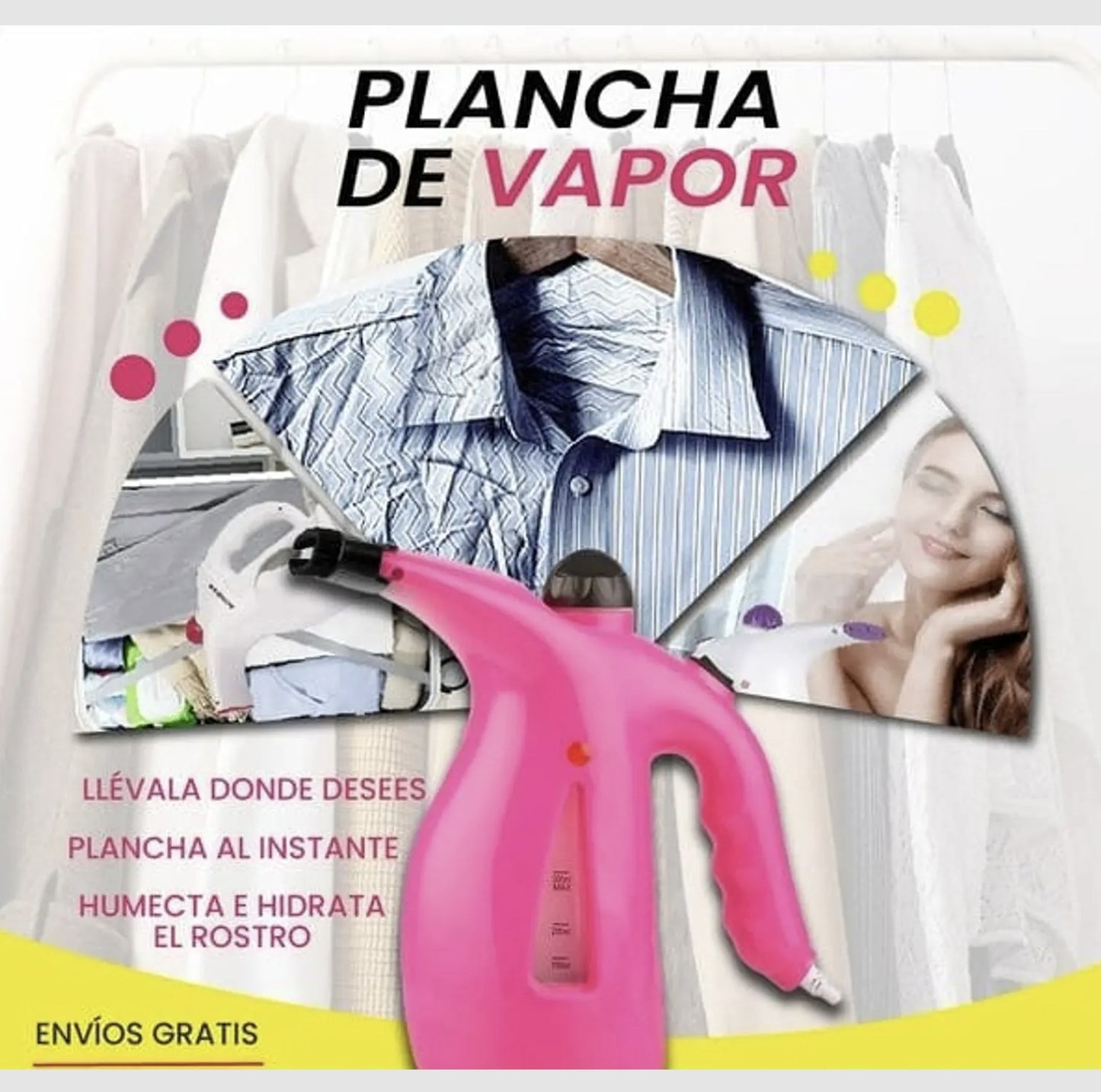 Plancha a Vapor Portatil